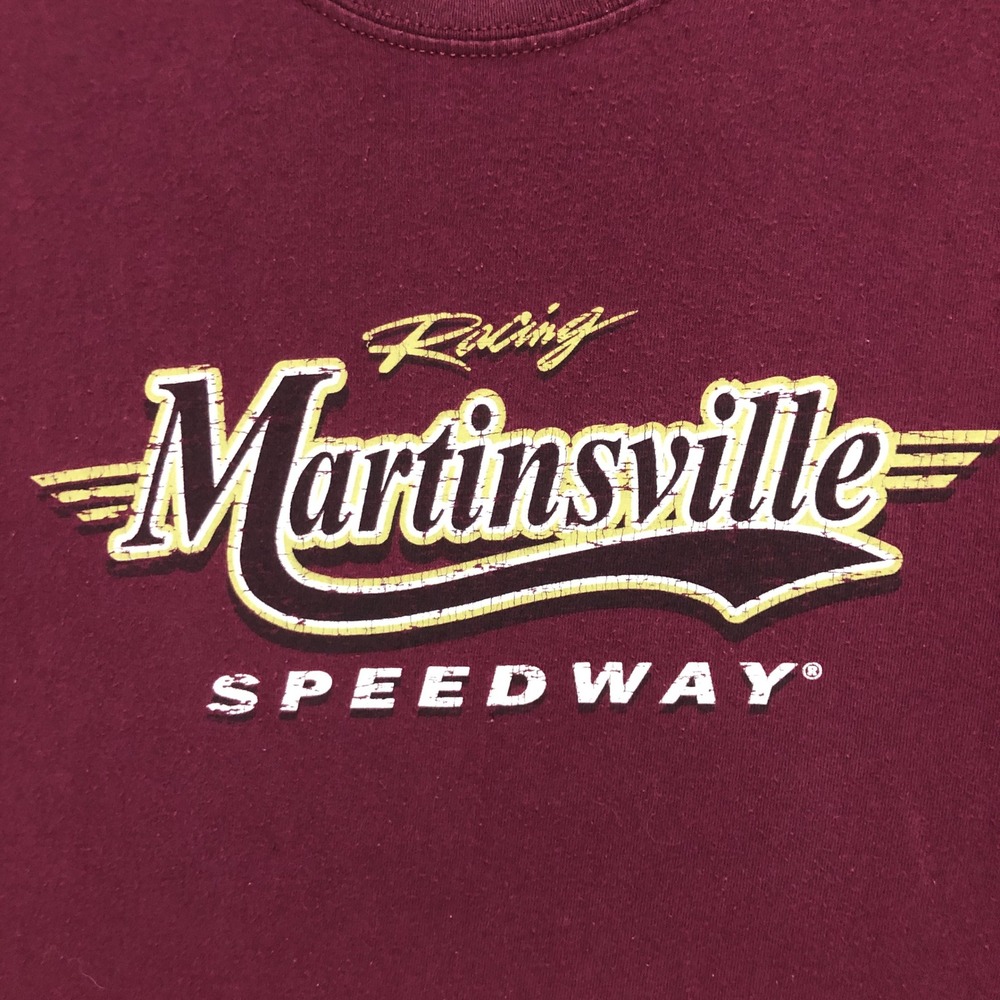 Racing Martinsville Speedway T Shirt Gildan Adult Medium Maroon